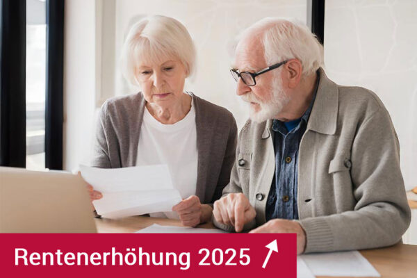 Gesetzliche Altersrenten steigen zum 1.7.2025 um 3,74 %