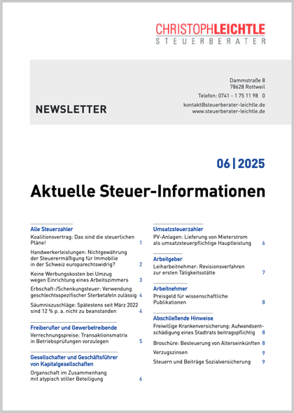 Steuerberatung-Steuern-Neuigkeiten