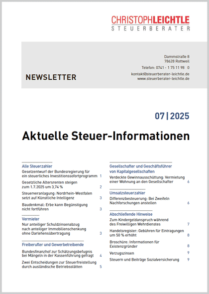 Steuerberatung-Steuern-Neuigkeiten