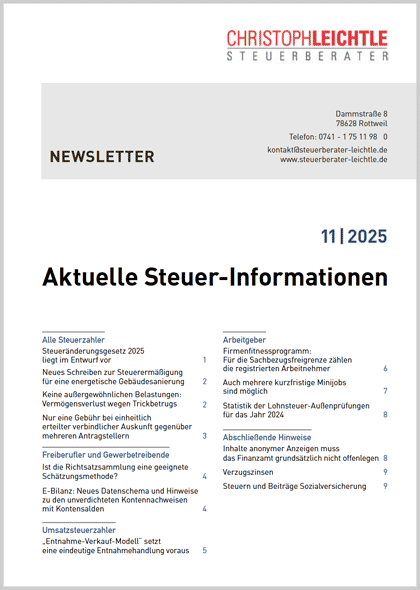 Steuerberatung-Steuern-Neuigkeiten